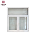 Ventana abatible de pvc con suministro de vidrio de ventana irrompible para moser